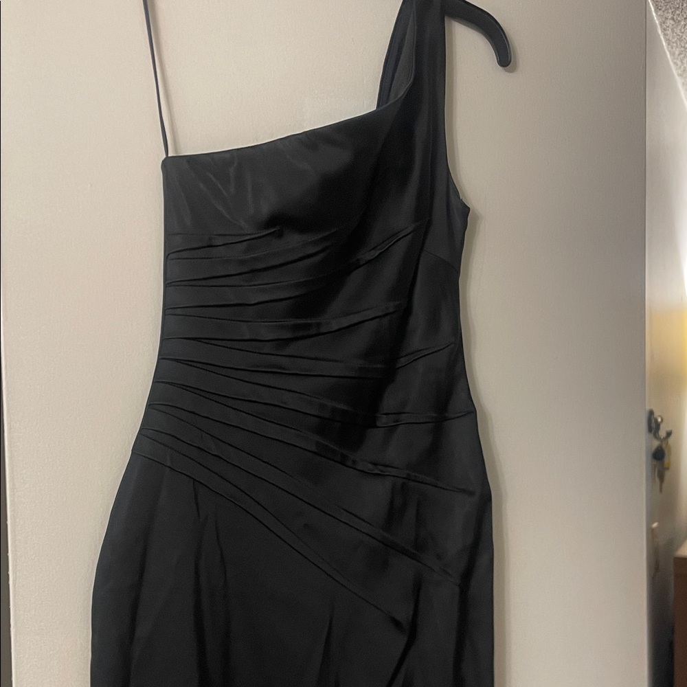 Cache Black One-Shoulder Dress